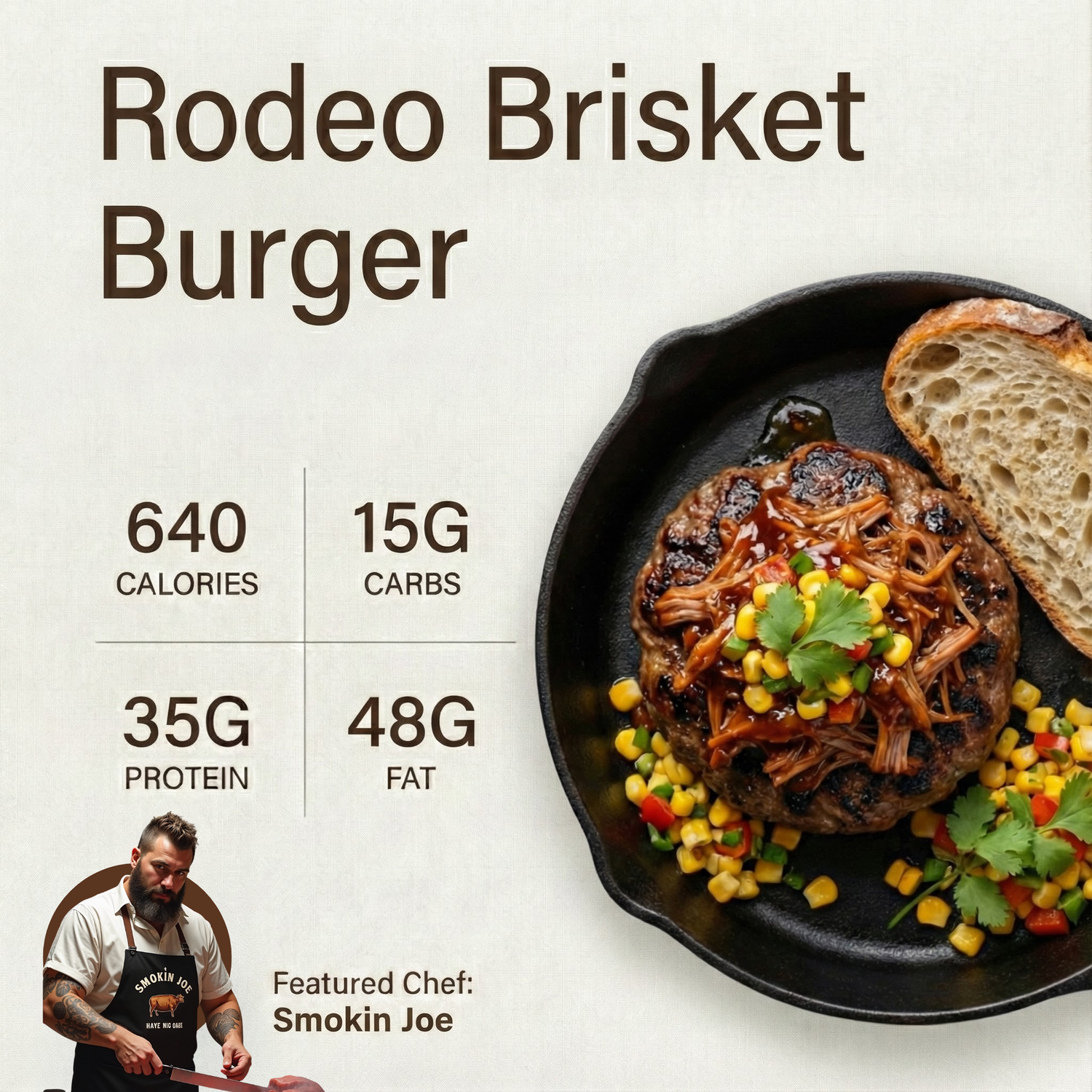 *Rodeo Brisket Burger