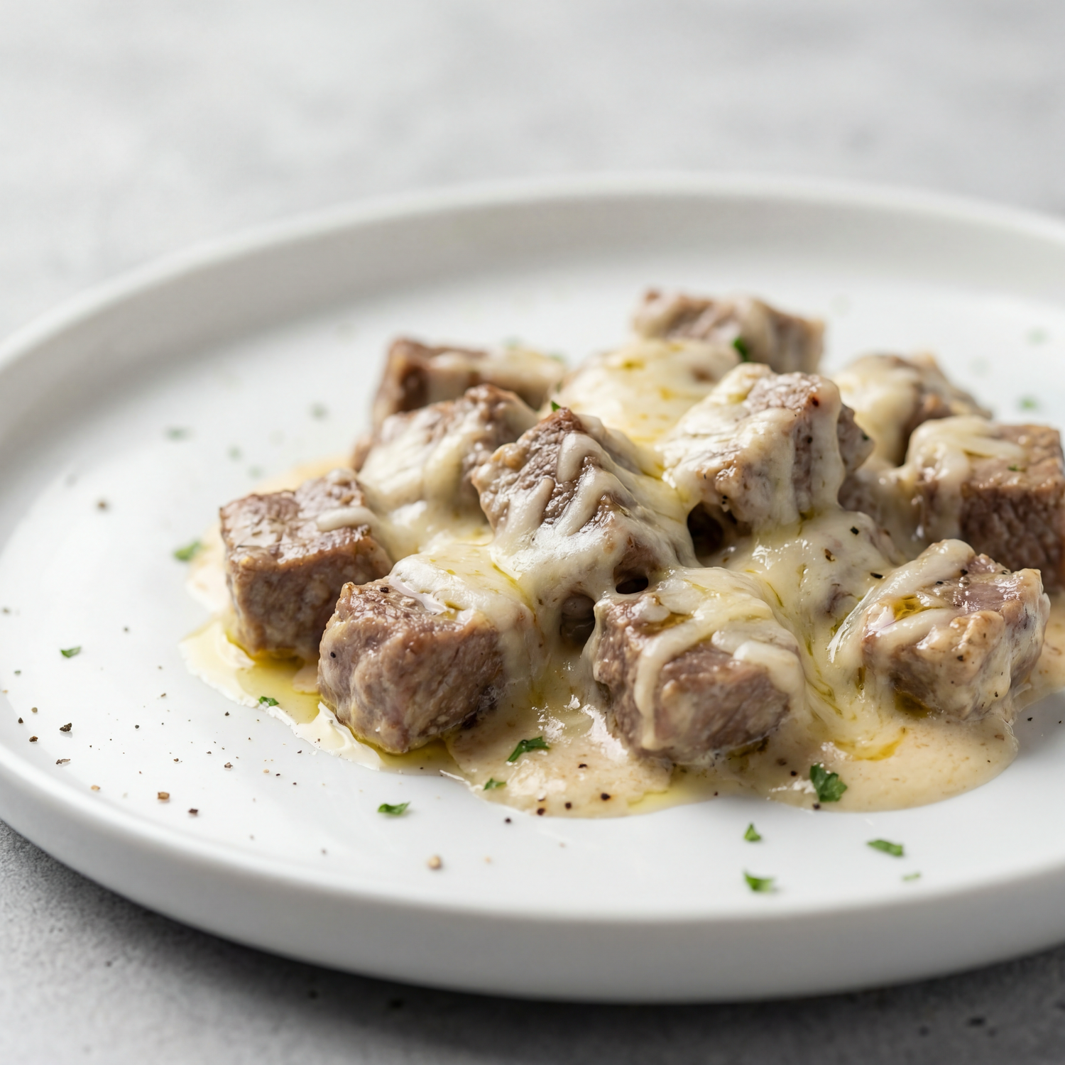 *Garlic Beef Alfredo