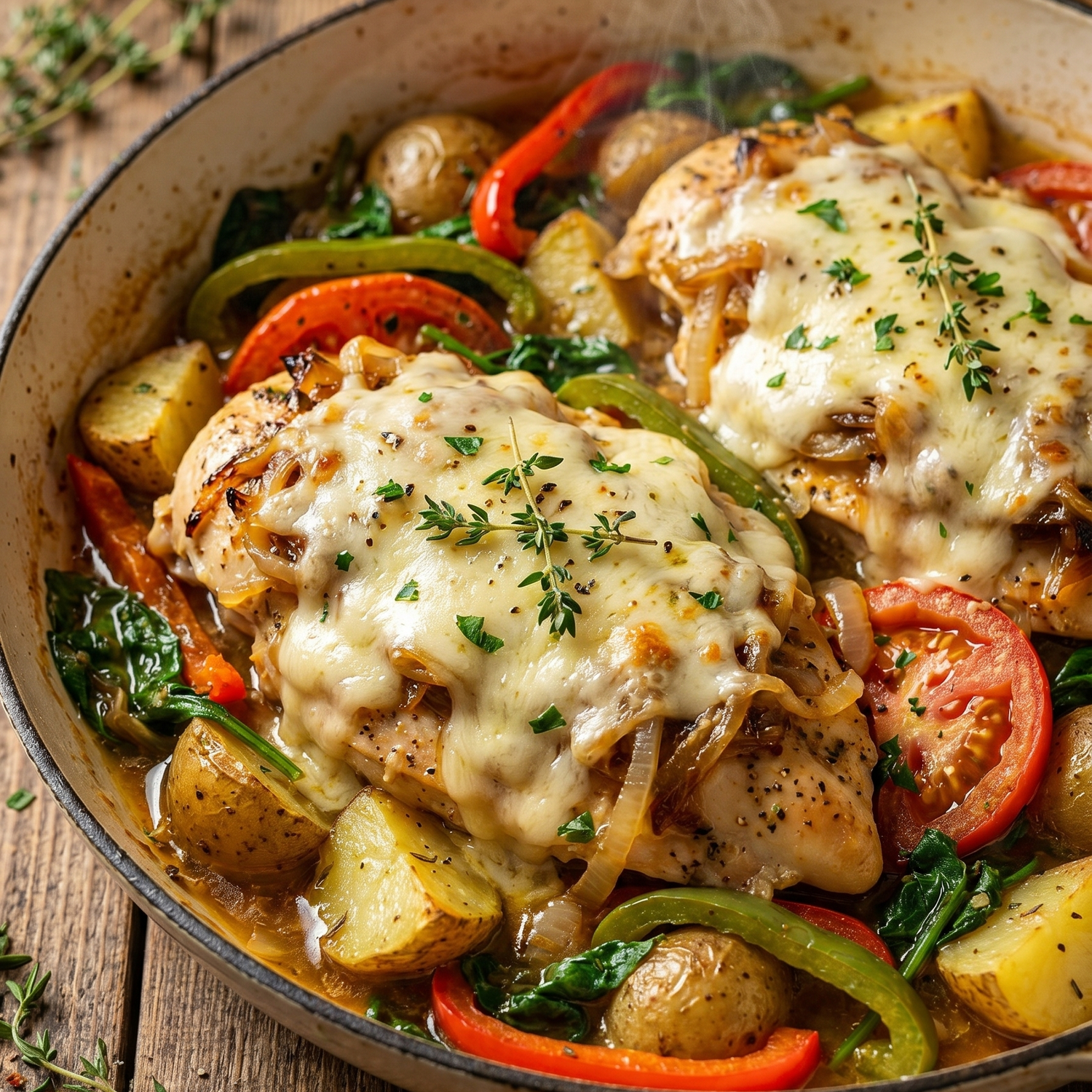 *French Onion Chicken Bake