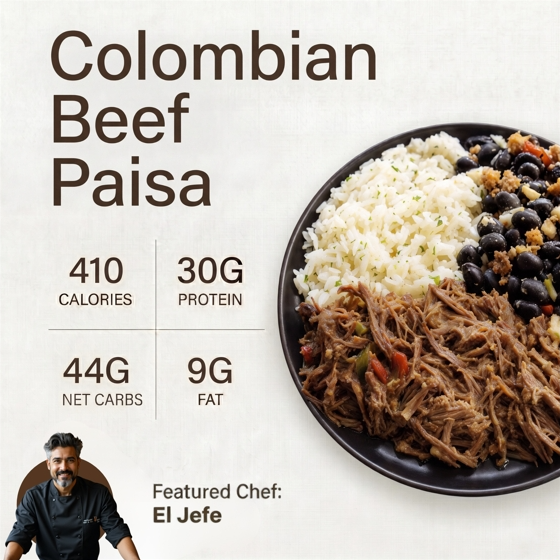 *Colombian Beef Paisa